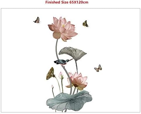Lotus Flower and Butterfly Wall Sticker