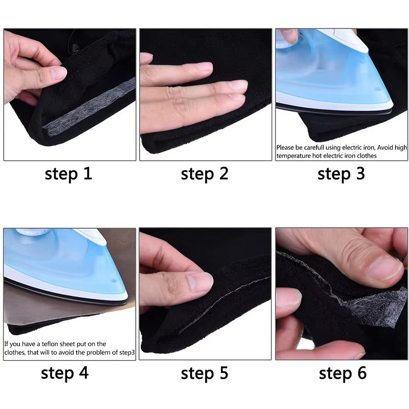 Adhesive Fabric Clothes Iron On Hem Tape (80 MITER LENGTH)