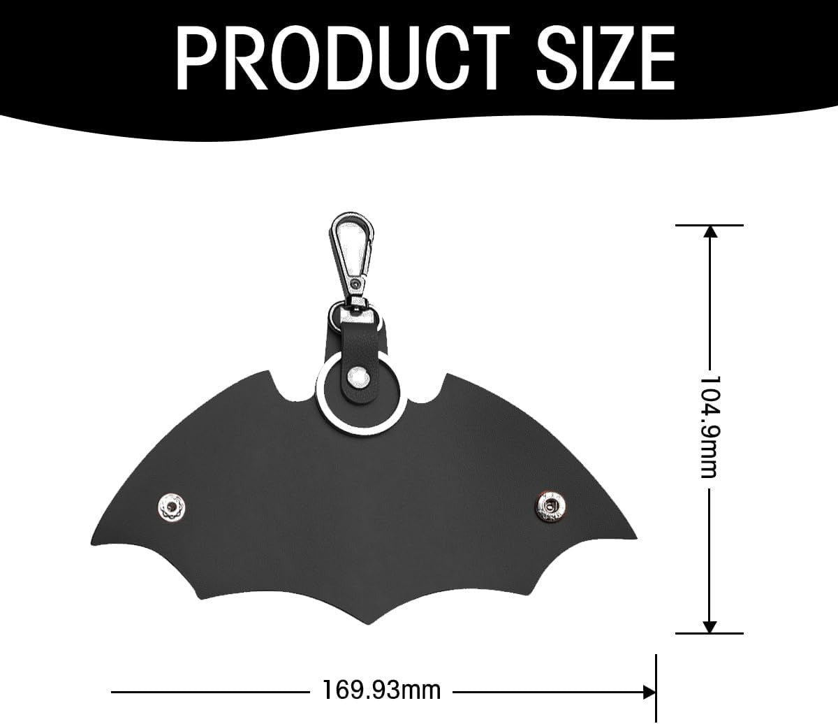 Batman Leather Keychain ๐ฆ๐