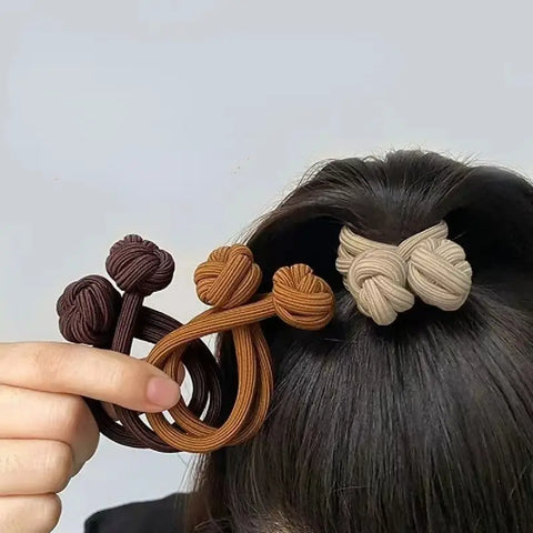 Knotted Hair Tie High Elasticity Hair Rope