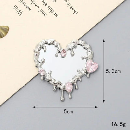 Luxury Crystal Drip Frame Mini Mirrors
