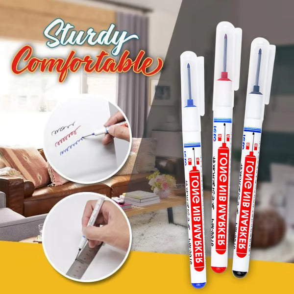 Long Head Deep Hole Marker (With 4 Colors)