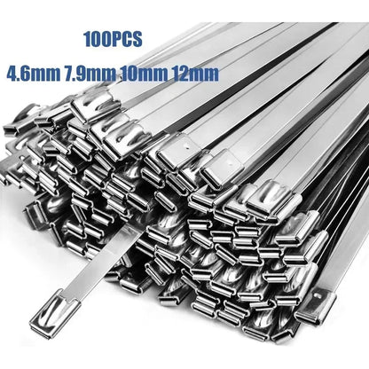Reusable and Stainless Steel Cable Tie Buckle Strap