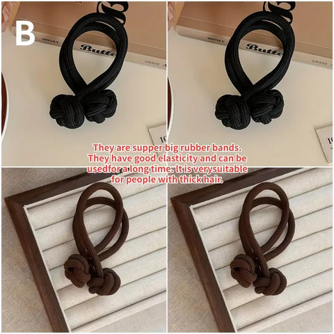 Knotted Hair Tie High Elasticity Hair Rope
