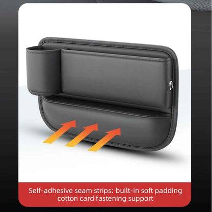 PU Leather Car Seat Console Bag