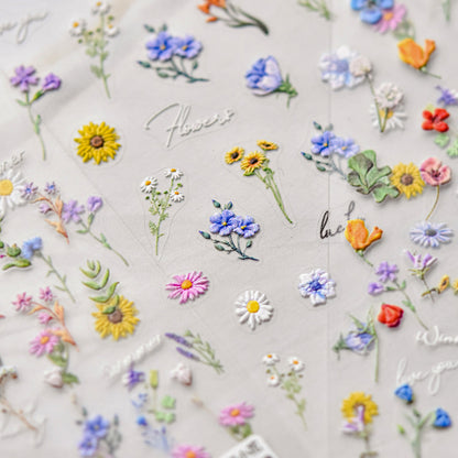 Floral Nail Art Stickers