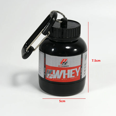 Mini Portable Protein Powder Key Chain