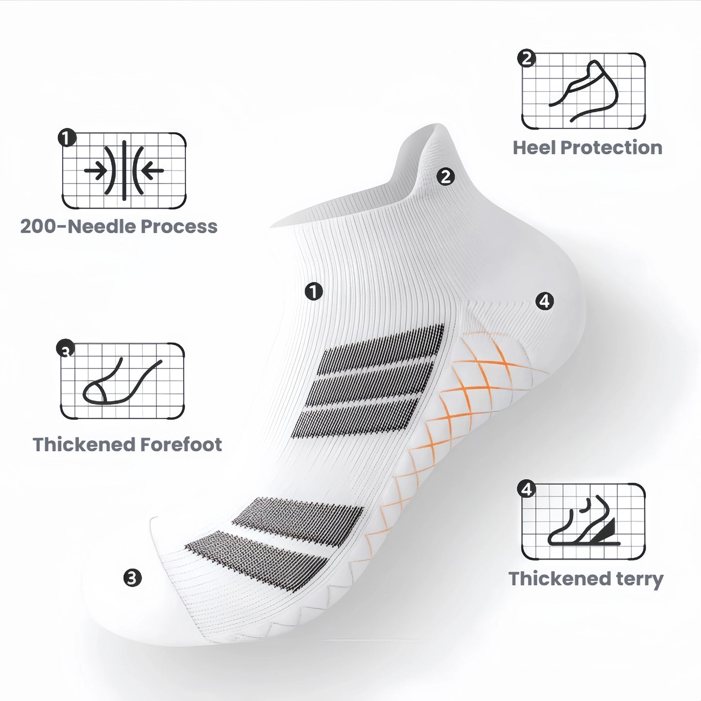 Unisex Low Cut  Sports Socks