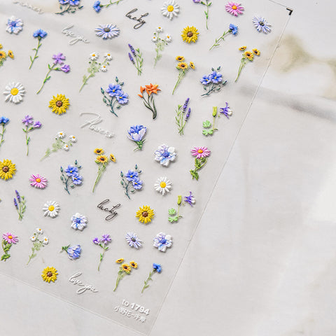 Floral Nail Art Stickers