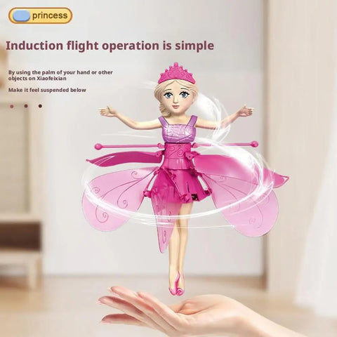 Hand Control Flying Fairy Doll For Kids