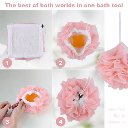 Premium Soft Fabric Body Scrubbing Bag