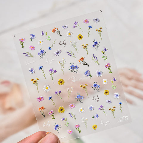 Floral Nail Art Stickers