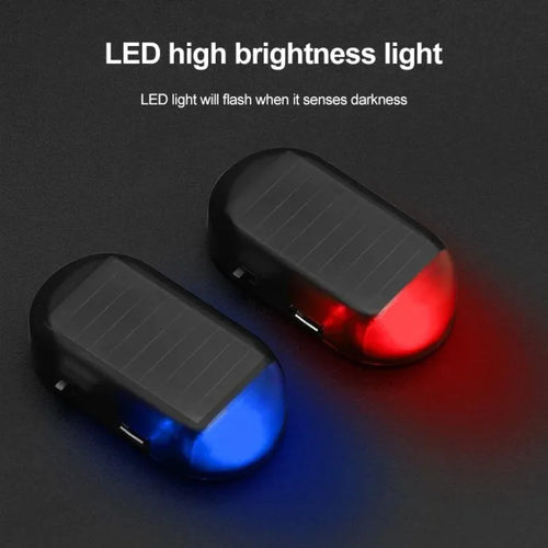 Vehicle mounted solar anti-theft light