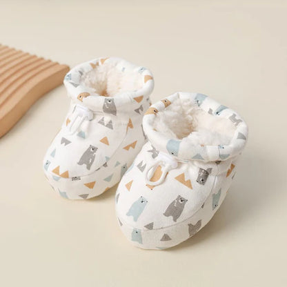 Adjustable Cozy Fleece-Lined Baby Booties