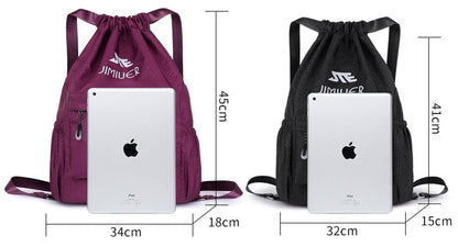 Adjustable drawstring bag