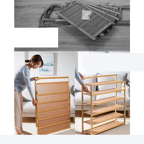 Household Multi-Layer Folding Shoe Cabinet