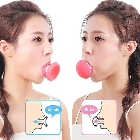 Face Lifting Anti-wrinkle Removal Silicone Mouth Excerciser  ( Pack of 2 )
