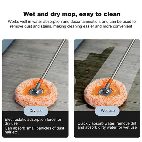 Multifunctional Adjustable 360 Spin Mop