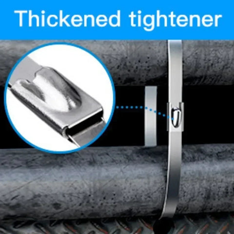 Reusable and Stainless Steel Cable Tie Buckle Strap
