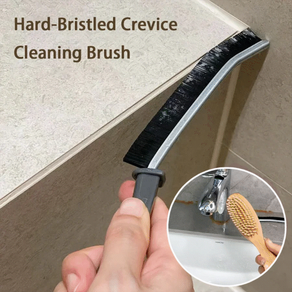 (PACK OF 4 ) Hard-Bristled Crevice Cleaning Brush