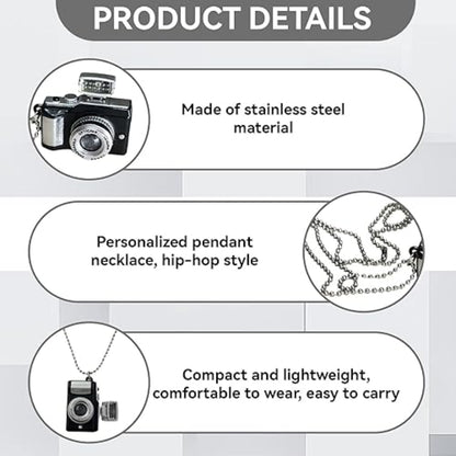 2 in1 Camera Keychain And Necklace