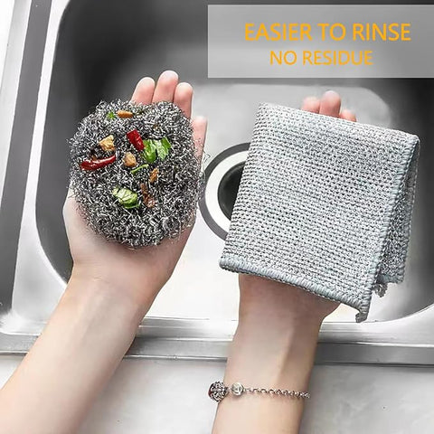 Multipurpose Wire Dishwashing Rags (Pack of 10)