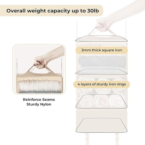 Extra Large Hanging Luggage Organizer