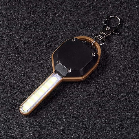 Mini LED Flashlight Light Key Shape Keychain
