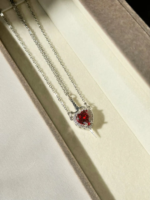 Heart & Sword Necklace