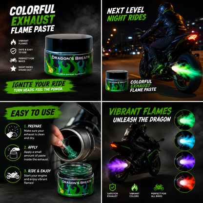 🌈 Colorful Exhaust Flame Paste
