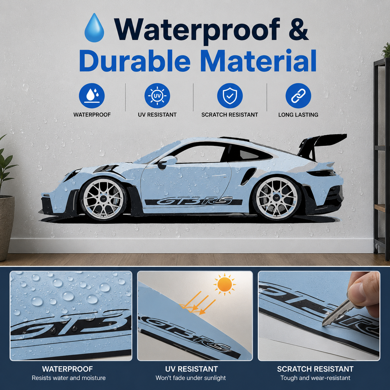 🚗 Porsche Car Sticker