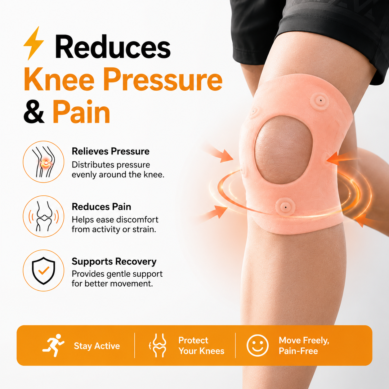 Sillicon Knee Support Brace