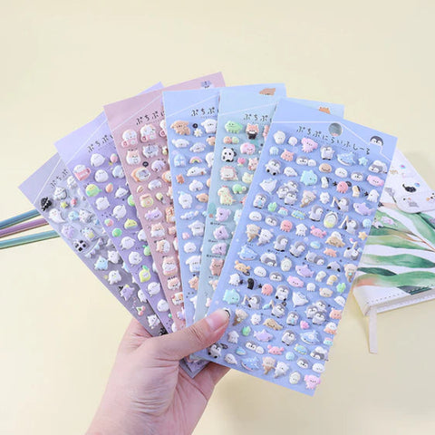 Cute Mini Puffy 3D Stricker