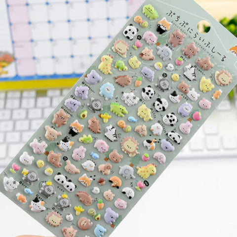 Cute Mini Puffy 3D Stricker