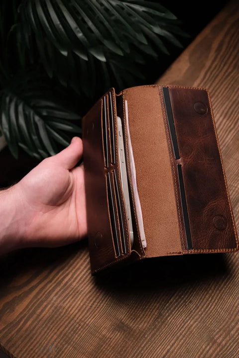 Turkish Style Handmade Leather Phone Wallet