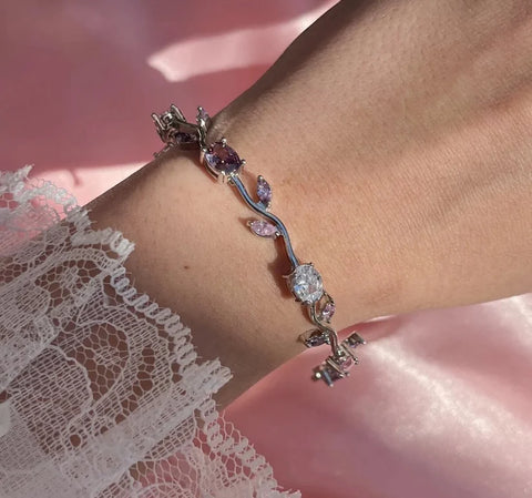 Tulip Flower Bracelet🌷💎