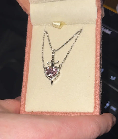 Heart & Sword Necklace