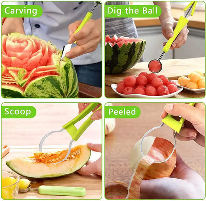 4 in 1 Fruit Rotary Carving Cutter Knife