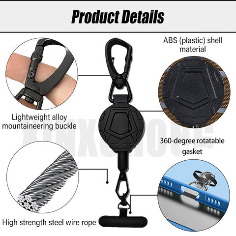Magnetic Retractable Keychain