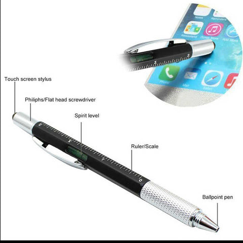 6 in 1 Multi Tool Pen Functional Tech Tool Pen