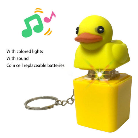 🦆Duck Light & Sound Keychain🌈