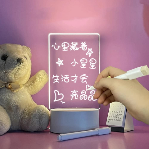 LED Acrylic Message Board Lamp