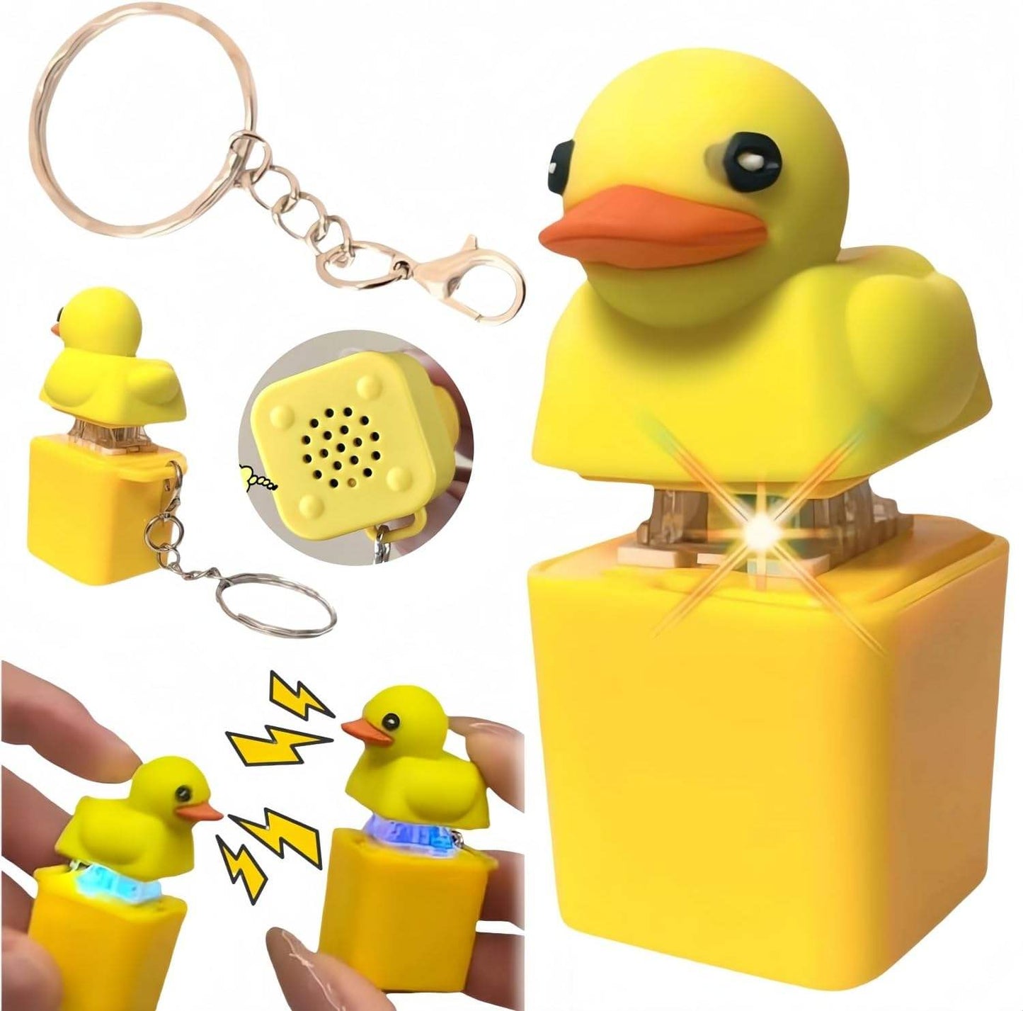 🦆Duck Light & Sound Keychain🌈