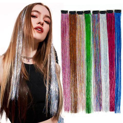 Glitter Hair Tinsel Extensions