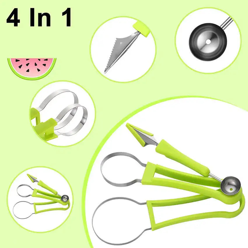 4 in 1 Fruit Rotary Carving Cutter Knife