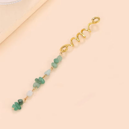 Colorful Beaded Hair Braid Cuffs