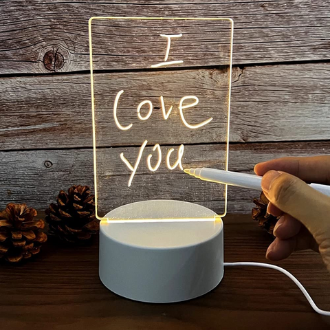 LED Acrylic Message Board Lamp