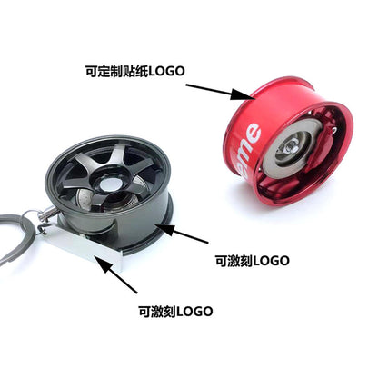 3D Wheel Tire Rim Keychains