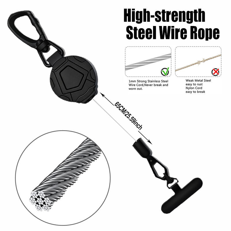 Magnetic Retractable Keychain