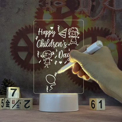LED Acrylic Message Board Lamp